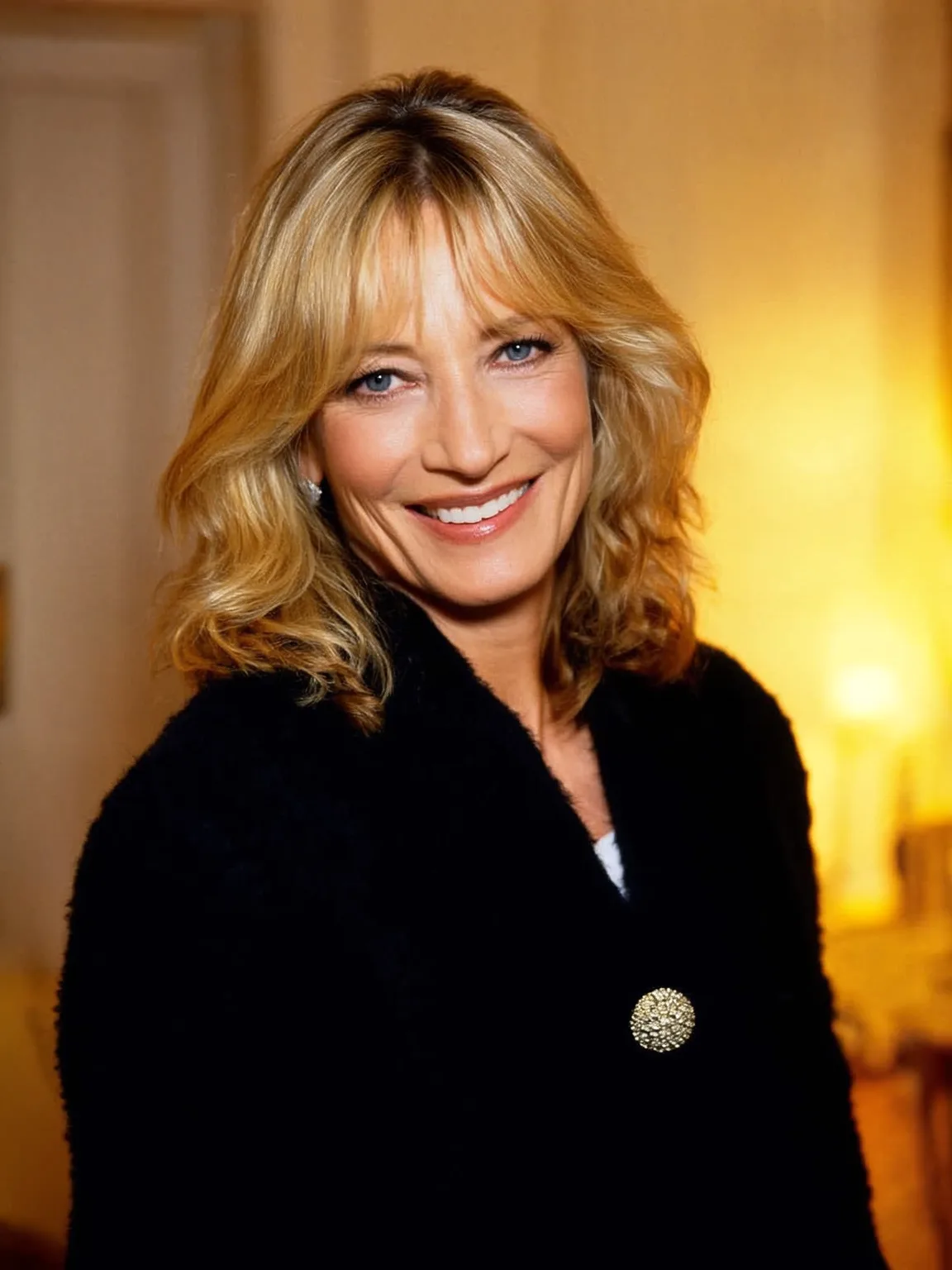 Medium Shoulder-Length Layered Shag with Subtle Highlights
